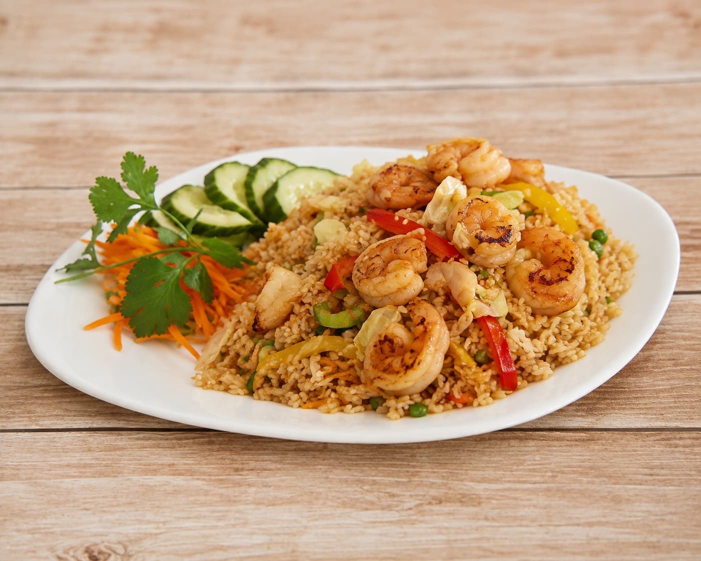 Nasi of bami hete kip
